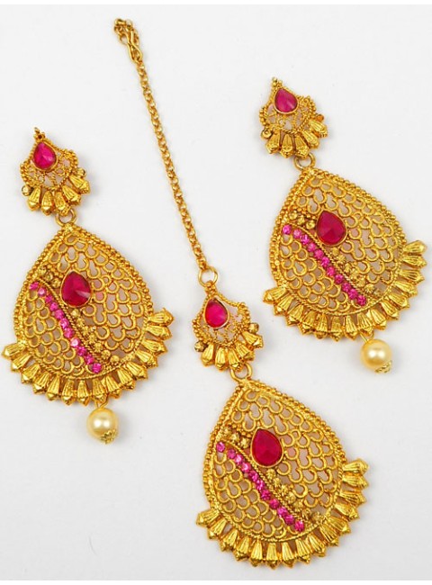 Earring Maang Tikka Set